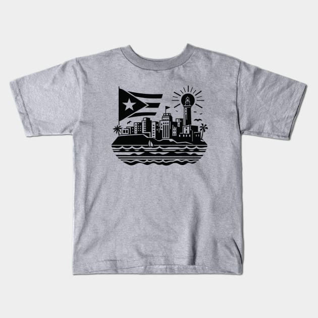 Puerto Rico Kids T-Shirt by KayBee Gift Shop